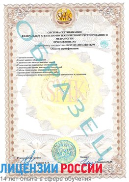Образец сертификата соответствия (приложение) Новодвинск Сертификат ISO 14001